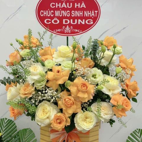 Mẫu hoa giỏ 06